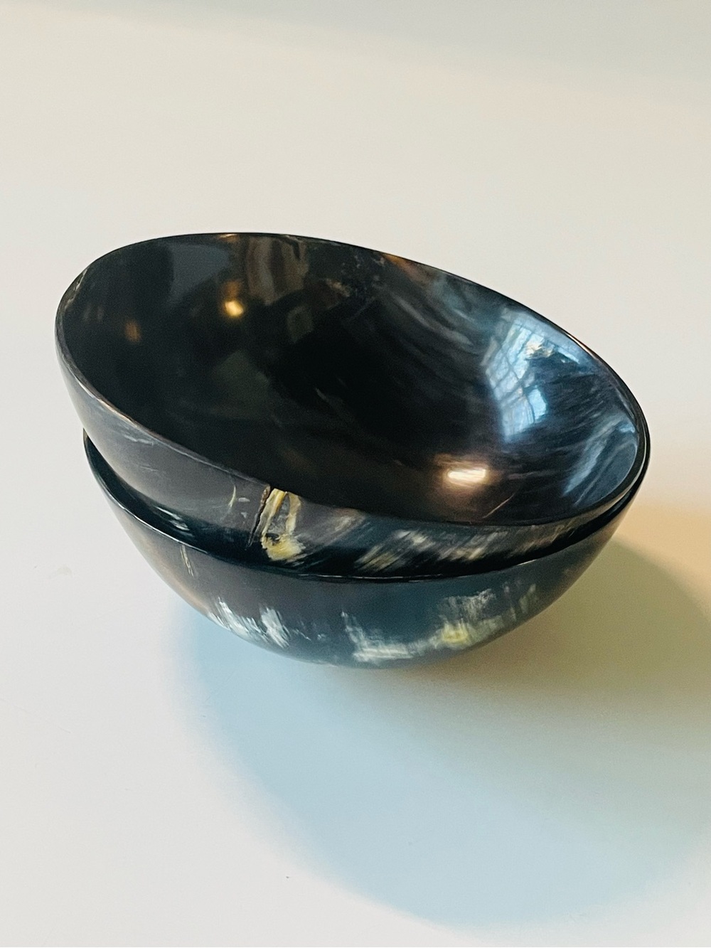 Set of Two Small Horn Bowls